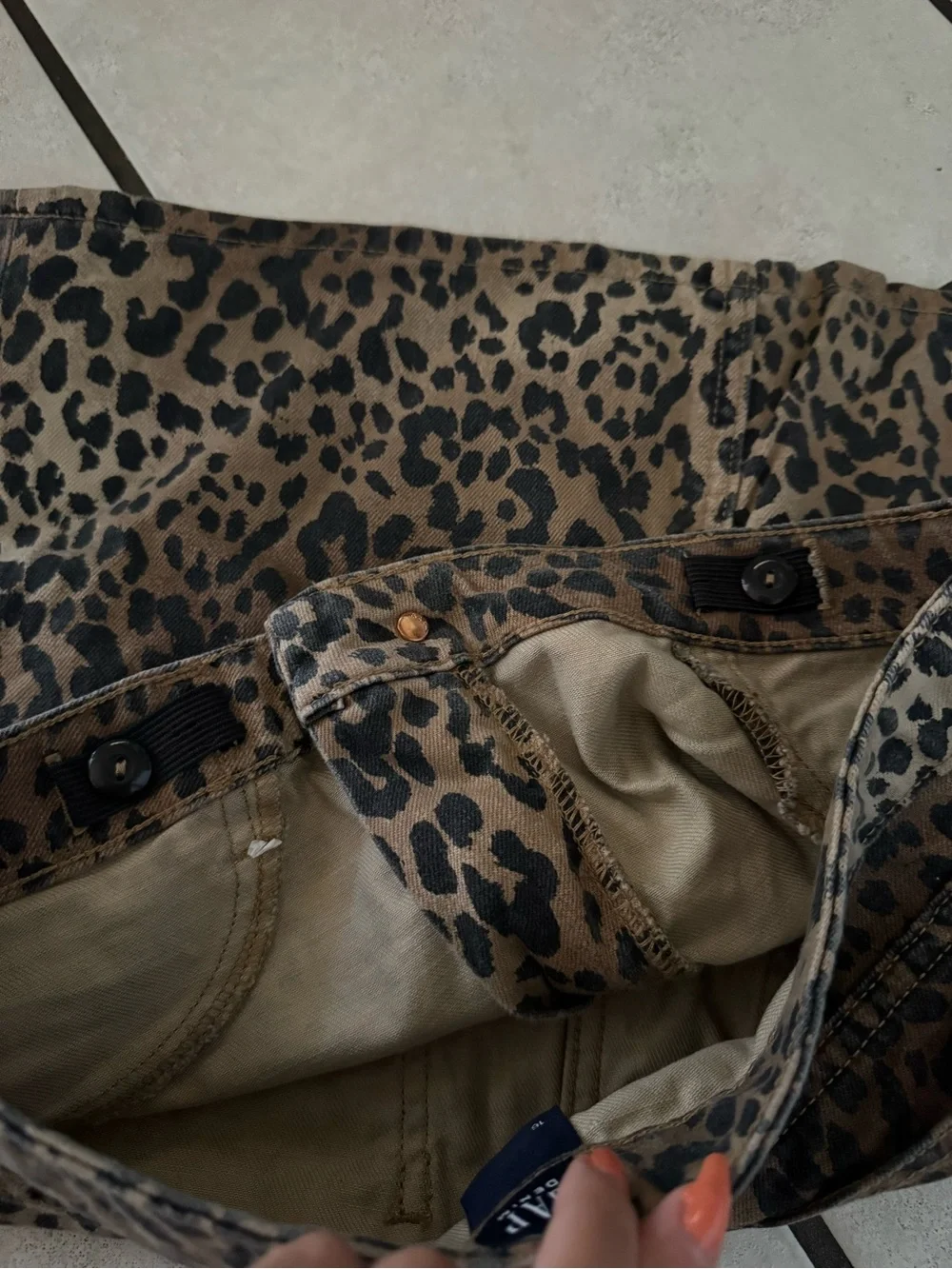 GAP Girls Leopard Print Mini Skirt